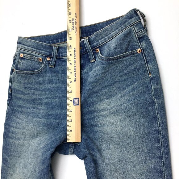J. Crew Women's Jeans 10" High Rise Toothpick Distressed size 29 length 28" - Picture 6 of 9